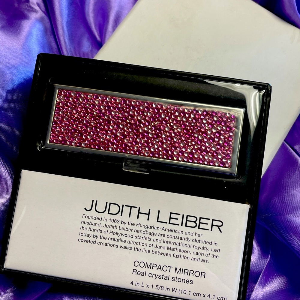 Judith Leiber Crystal Compact Mirror